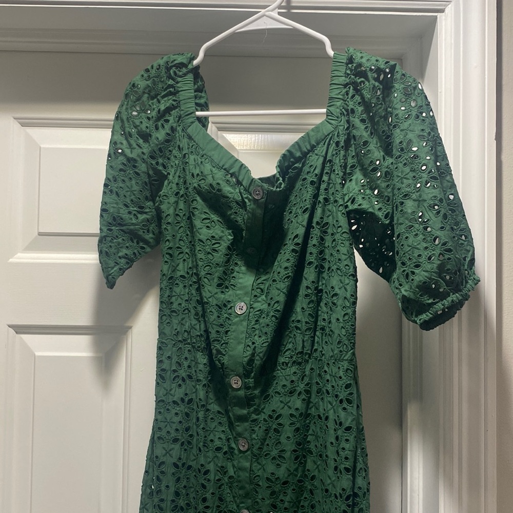 Veronica Beard forest green cali dress
